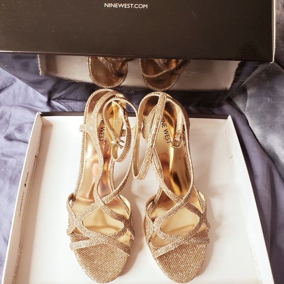 9West Maire Open Toe Sandals, light pink sz 8, NIB - Picture 2 of 7